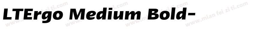 LTErgo Medium Bold字体转换